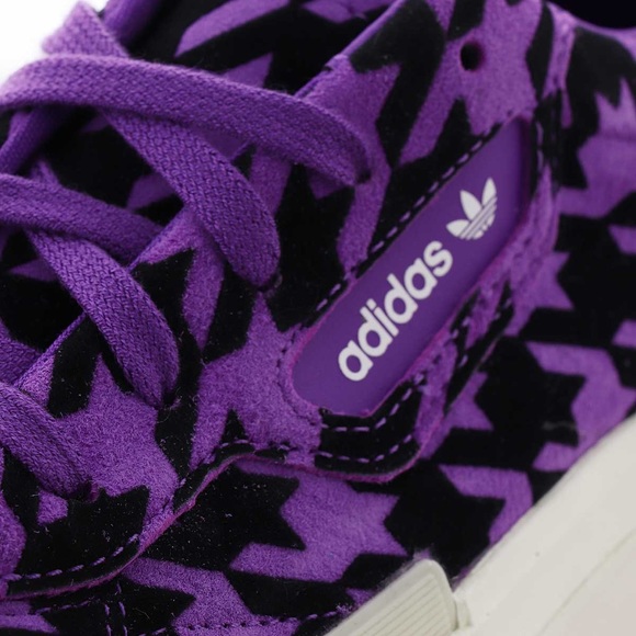 Adidas Hypersleek Houndstooth Platform Sneaker 5.5 Purple Black - Picture 6 of 8